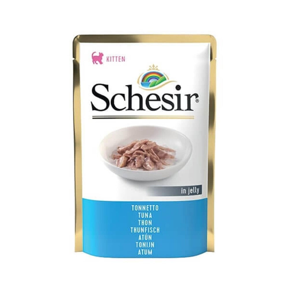 Schesir Jelly Pouch Ton Balıklı Pouch Yavru Kedi Konservesi 85 GR | SRC: Barcode: 8005852171030